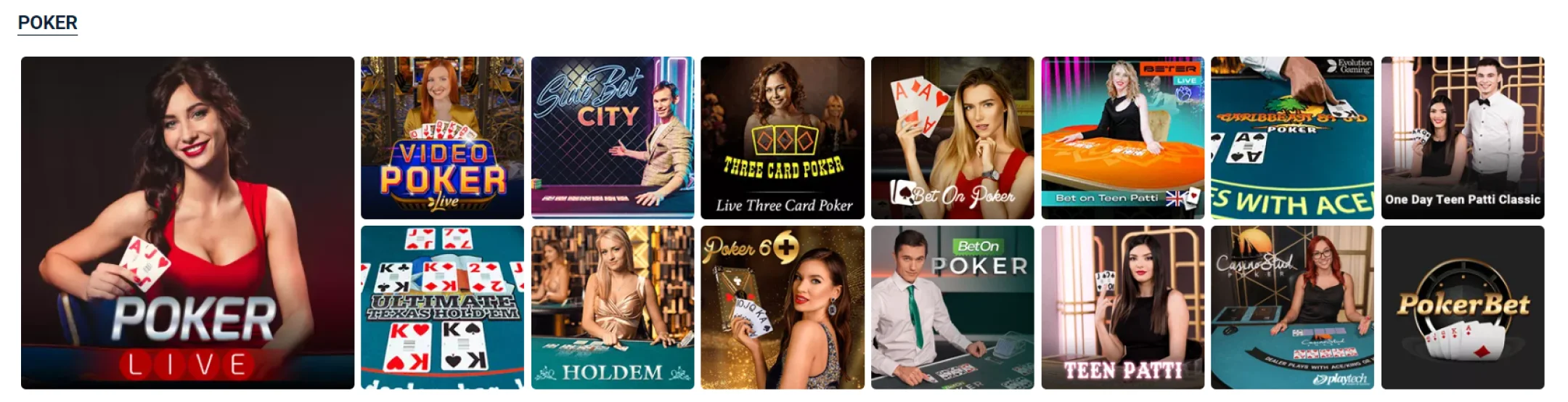 20BET Table Casino Games